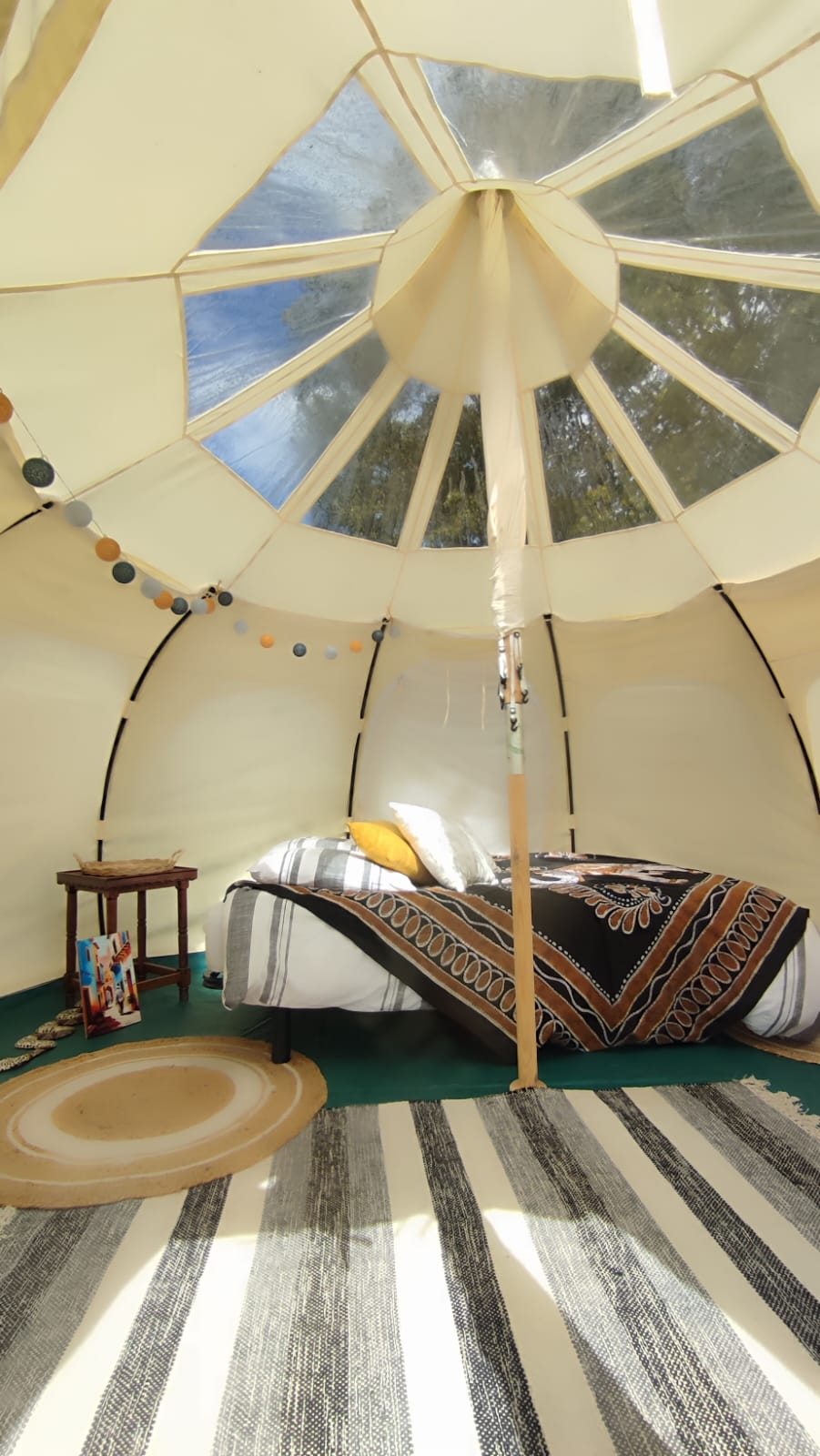Tente lotus intérieur